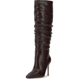 imageJessica Simpson Womens Ohena Knee High BootDark Truffle Glazed Snake Print
