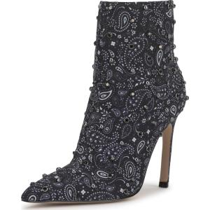 imageJessica Simpson Womens Wilonix Ankle BootMidnightWhite Bandana Print