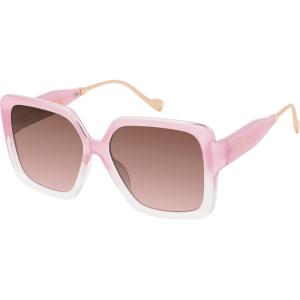 imageJessica Simpson Womens J5839 Oversized Butterfly SunglassesPink Fade