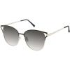 imageJessica Simpson Womens J6376 OXGLD Round Sunglasses Black Gold One Size