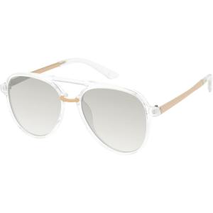 imageJessica Simpson Womens J5596 Classic Metal Aviator Pilot Sunglasses with UV400 ProtectionCrystal