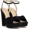 imageJessica Simpson Womens Immie Platform Sandal with Ankle StrapBlack Supreme Microsuede