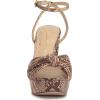 imageJessica Simpson Womens Immie Platform Sandal with Ankle StrapNatural Snake Print