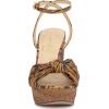 imageJessica Simpson Womens Immie Platform Sandal with Ankle StrapNatural Tiger Print