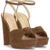 imageJessica Simpson Womens Immie Platform Sandal with Ankle StrapSafari Brown