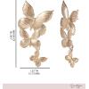 imageJessica Simpson GoldTone Butterfly Earrings for Women Drop or Hoop Earrings with Butterflies and Clear CrystalsGold Drop Butterfly