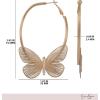 imageJessica Simpson GoldTone Butterfly Earrings for Women Drop or Hoop Earrings with Butterflies and Clear CrystalsGold Filigree Hoops