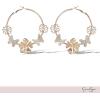 imageJessica Simpson GoldTone Butterfly Earrings for Women Drop or Hoop Earrings with Butterflies and Clear CrystalsGold Hoops