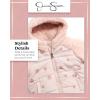 imageJessica Simpson Baby Infant Girls Puffer Jacket  Quilted Sherpa Lined Hood Heated Winter Jackets for Toddler Girls 12M24MLight Pink Print