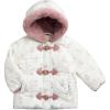 imageJessica Simpson Baby Infant Girls Puffer Jacket  Quilted Sherpa Lined Hood Heated Winter Jackets for Toddler Girls 12M24MWhite Pink Floral