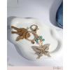imageJessica Simpson Pave Crystal Keychain for Women Cute Purse Charms and Bag Charms for Handbag Tote Bag BackpackBlue Butterfly