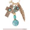imageJessica Simpson Pave Crystal Keychain for Women Cute Purse Charms and Bag Charms for Handbag Tote Bag BackpackGold Turquoise Dangle
