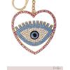 imageJessica Simpson Pave Crystal Keychain for Women Cute Purse Charms and Bag Charms for Handbag Tote Bag BackpackMulti Evil Eye