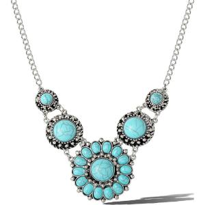 imageJessica Simpson Turquoise Necklace for Women 16quot Western Jewelry for Women with Turquoise Pendants