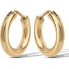 imageJessica Simpson GoldPlated Sterling Silver Hoop Earrings for Women Chunky Gold Hoops