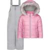 image:imageJessica Simpson girls Twopiece Insulated Winter Snowsuit With Hooded Jacket and Ski Bib OverallsLilac