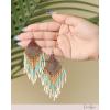 image:imageJessica Simpson Beaded Earrings for Women Dangling Multicolor Seed Bead Dangle Earrings Boho JewleryBlue