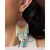 image:imageJessica Simpson Beaded Earrings for Women Dangling Multicolor Seed Bead Dangle Earrings Boho JewleryBlue