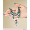 image:imageJessica Simpson Beaded Layered Necklace for Women with Turquoise and Bull Head Pendant 15  1853 Womens Western Wear