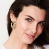 image:imageJessica Simpson Black and White Crystal Hoop Earrings for Women  GoldTone Statement Earrings