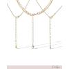 image:imageJessica Simpson Butterfly Necklaces for Women 3Piece 161753 GoldTone Layered Necklaces with Butterfly Pendants