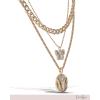 image:imageJessica Simpson Butterfly Necklaces for Women 3Piece 161753 GoldTone Layered Necklaces with Butterfly Pendants