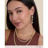 image:imageJessica Simpson Clear Crystal Dangle Earrings for Women GoldTone Rhinestone Mothers Day Earrings