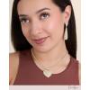 image:imageJessica Simpson Clear Crystal Heart Necklace for Women 153 GoldTone Tennis Necklac Mothers Day Gifts for Her