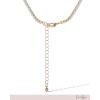 image:imageJessica Simpson Clear Crystal Heart Necklace for Women 153 GoldTone Tennis Necklac Mothers Day Gifts for Her