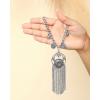 image:imageJessica Simpson Dreamcatcher Pendant Necklace for Women 16 SilverTone Trendy Boho Necklace with Pendant and Charms