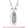 image:imageJessica Simpson Dreamcatcher Pendant Necklace for Women 16 SilverTone Trendy Boho Necklace with Pendant and Charms