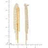 image:imageJessica Simpson Fringe Dangle Earrings for Women  GoldTone Statement Earrings with Crystal Embellishments