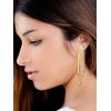 image:imageJessica Simpson Fringe Dangle Earrings for Women  GoldTone Statement Earrings with Crystal Embellishments