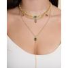 image:imageJessica Simpson Gemstone Layered Necklace for Women 15203 GoldTone Layered Necklaces with Colored Gems