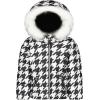 image:imageJessica Simpson Girls Twopiece Insulated Winter Snowsuit With Hooded Jacket and Ski Bib OverallsBlackWhite