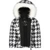 image:imageJessica Simpson Girls Twopiece Insulated Winter Snowsuit With Hooded Jacket and Ski Bib OverallsBlackWhite