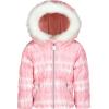 image:imageJessica Simpson Girls Twopiece Insulated Winter Snowsuit With Hooded Jacket and Ski Bib OverallsDusty Pink