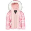 image:imageJessica Simpson Girls Twopiece Insulated Winter Snowsuit With Hooded Jacket and Ski Bib OverallsDusty Pink