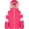 image:imageJessica Simpson Girls Twopiece Insulated Winter Snowsuit With Hooded Jacket and Ski Bib OverallsFuchsia Houndstooth