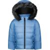 image:imageJessica Simpson Girls Twopiece Insulated Winter Snowsuit With Hooded Jacket and Ski Bib OverallsLight Blue
