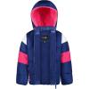 image:imageJessica Simpson Girls Twopiece Insulated Winter Snowsuit With Hooded Jacket and Ski Bib OverallsNavy Plaid
