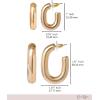 image:imageJessica Simpson GoldTone Mothers Day Earrings Pack for Women Set of 2 or 3 GoldPlated Stud Earrings and Chunky HoopsHoop Set Gold Tone