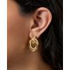 image:imageJessica Simpson GoldTone Mothers Day Earrings Pack for Women Set of 2 or 3 GoldPlated Stud Earrings and Chunky HoopsPave Crystal Gold Tone