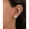 image:imageJessica Simpson GoldTone Mothers Day Earrings Pack for Women Set of 2 or 3 GoldPlated Stud Earrings and Chunky HoopsPave Crystal Gold Tone