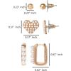 image:imageJessica Simpson GoldTone Mothers Day Earrings Pack for Women Set of 2 or 3 GoldPlated Stud Earrings and Chunky HoopsPearl Gold Tone