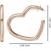 image:imageJessica Simpson Heart Hoop Earrings for Women  Yellow GoldTone Mothers Day Earrings  Romantic Polished Hoops for Everyday Wear