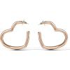 image:imageJessica Simpson Heart Hoop Earrings for Women  Yellow GoldTone Mothers Day Earrings  Romantic Polished Hoops for Everyday Wear