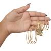image:imageJessica Simpson Hoop Earrings for Women 3 Pairs Fashion Valentines Earrings Pack Ladies GiftsGold Butterfly