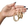 image:imageJessica Simpson Hoop Earrings for Women 3 Pairs Fashion Valentines Earrings Pack Ladies GiftsGold Textured