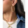 image:imageJessica Simpson Hoop Earrings for Women 3 Pairs Fashion Valentines Earrings Pack Ladies GiftsGold Textured